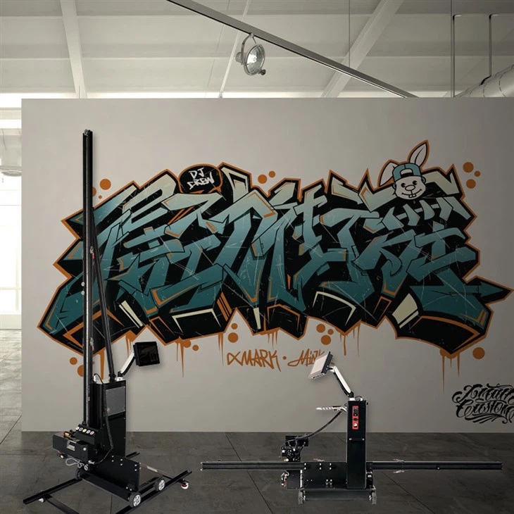 Integrated Wall and Floor Printer